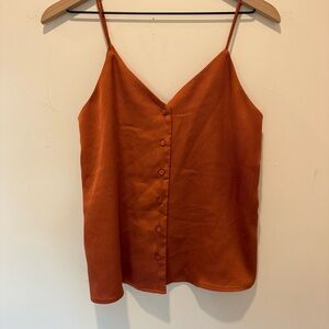 Mango Rust Tank with Button Front